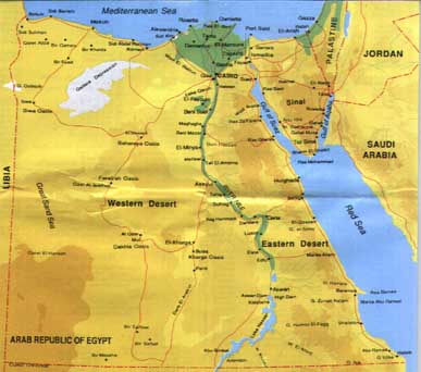 Egypt's map